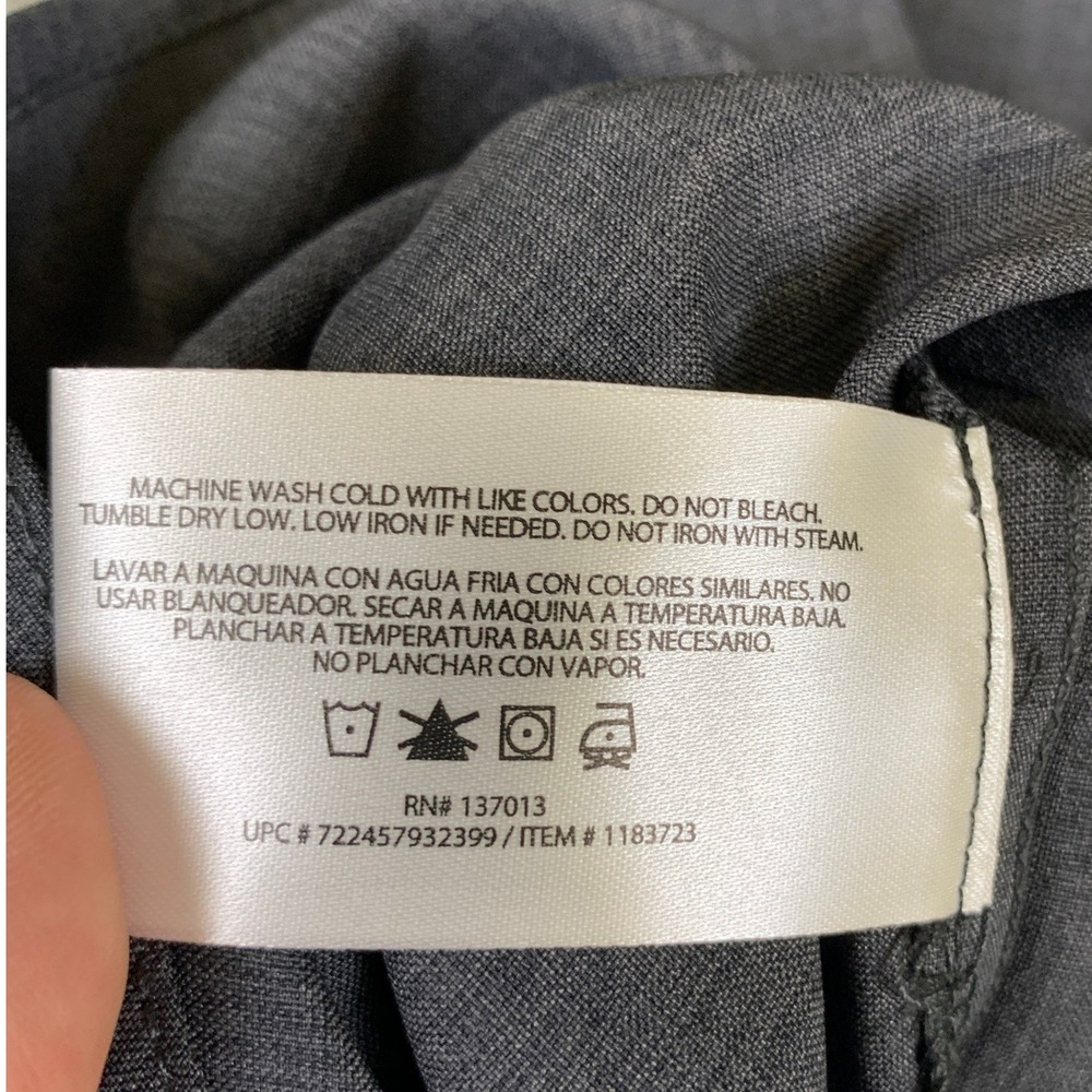 Orvis Mens Short Sleeve Tech Shirt Grey Stone UPF 30+ Quick Dry Large 1183723 - Picture 7 of 10
